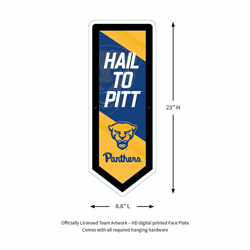 LED Wall Decor, Pennant, University of Pittsburgh, Collegiate, Home
