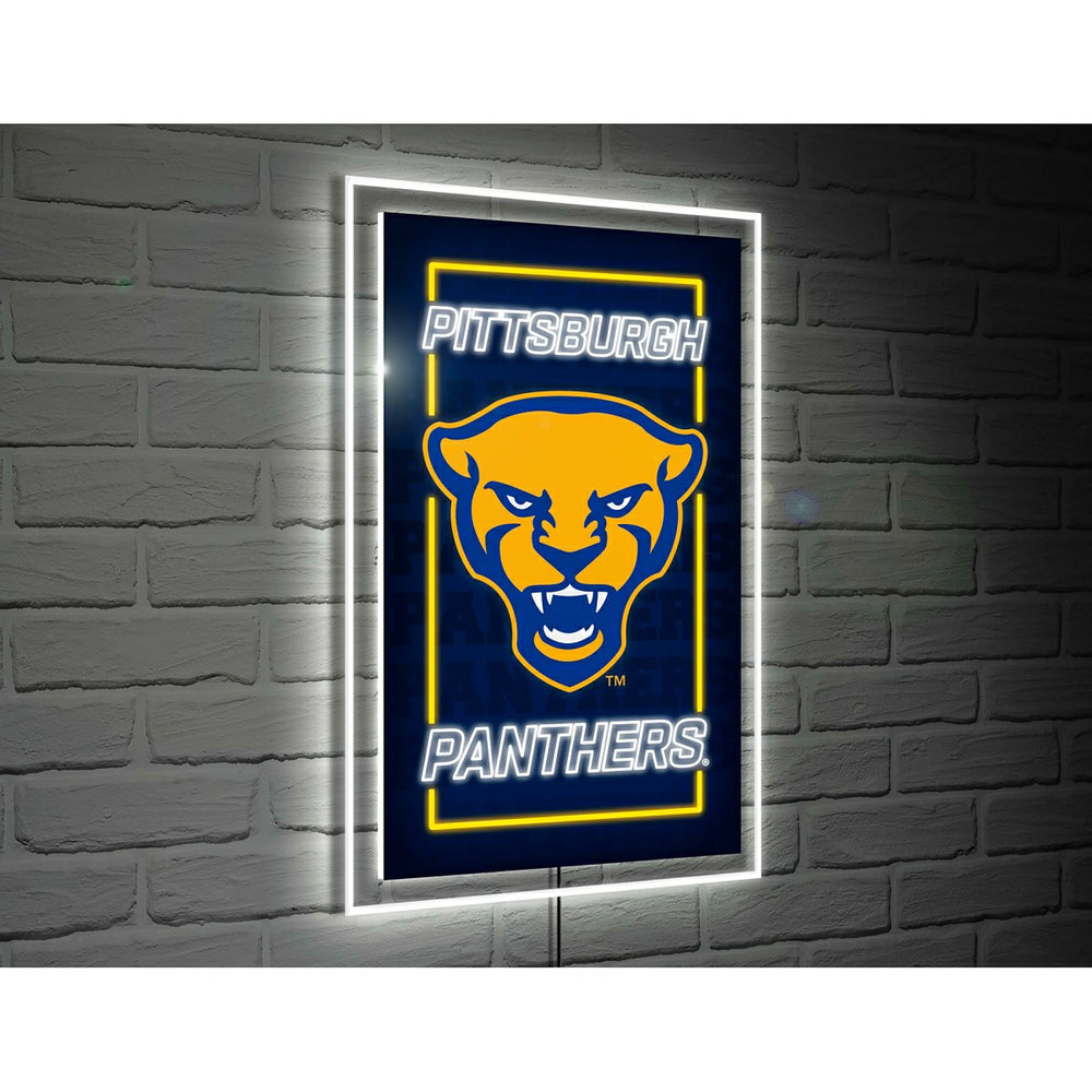 University of Pittsburgh College Rectangle Neolite LED Decor, Collegiate, Home
