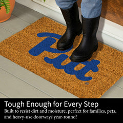 Coir Mat, 16"x28", University of Pittsburgh, Collegiate