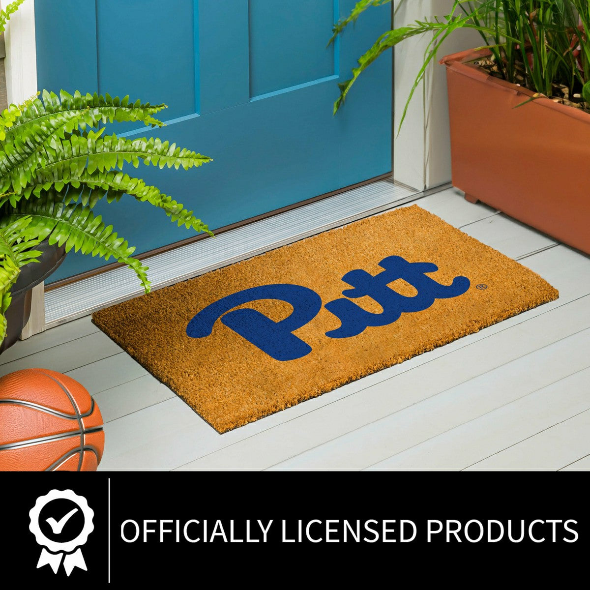 Coir Mat, 16"x28", University of Pittsburgh, Collegiate