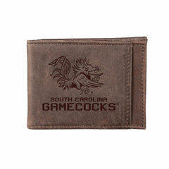 Front Pocket Wallet w/ RFID Blocking, University of South Carolina, Br, Collegiate, Home