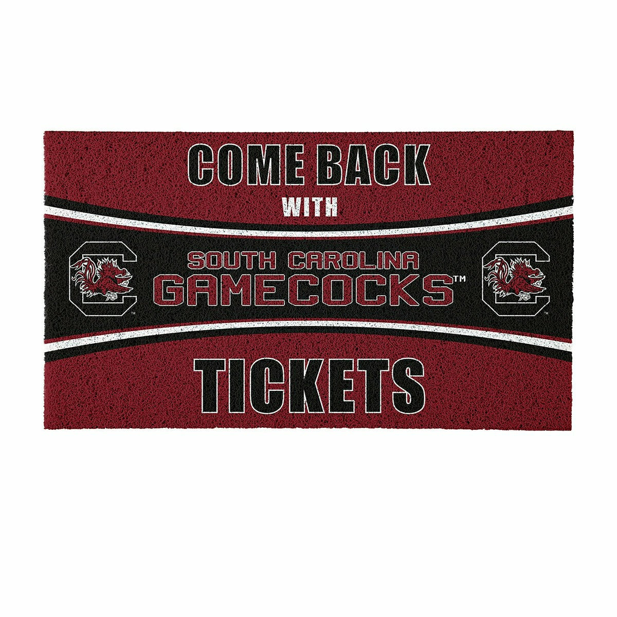 28" x 16" PVC Trapper Mat, Come Back with Tickets, University of South, Collegiate