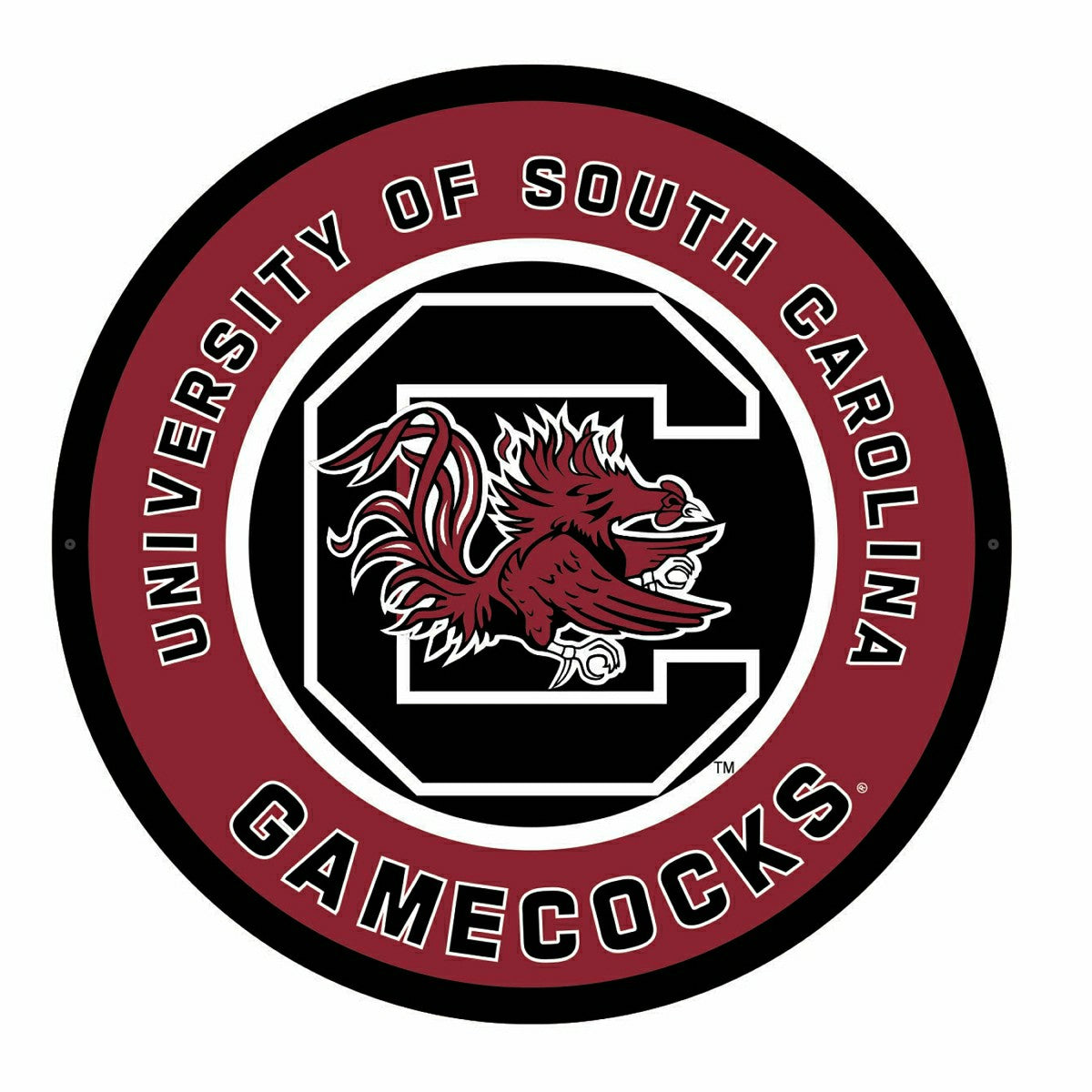 LED Wall Decor, Round, University of South Carolina, Collegiate, Home
