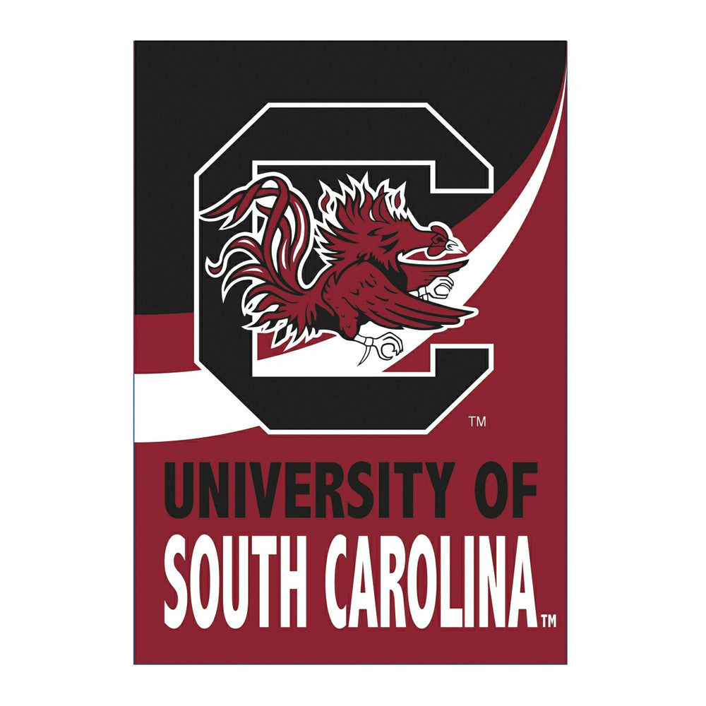 University of South Carolina Burlap Flag House Size, Collegiate, Home