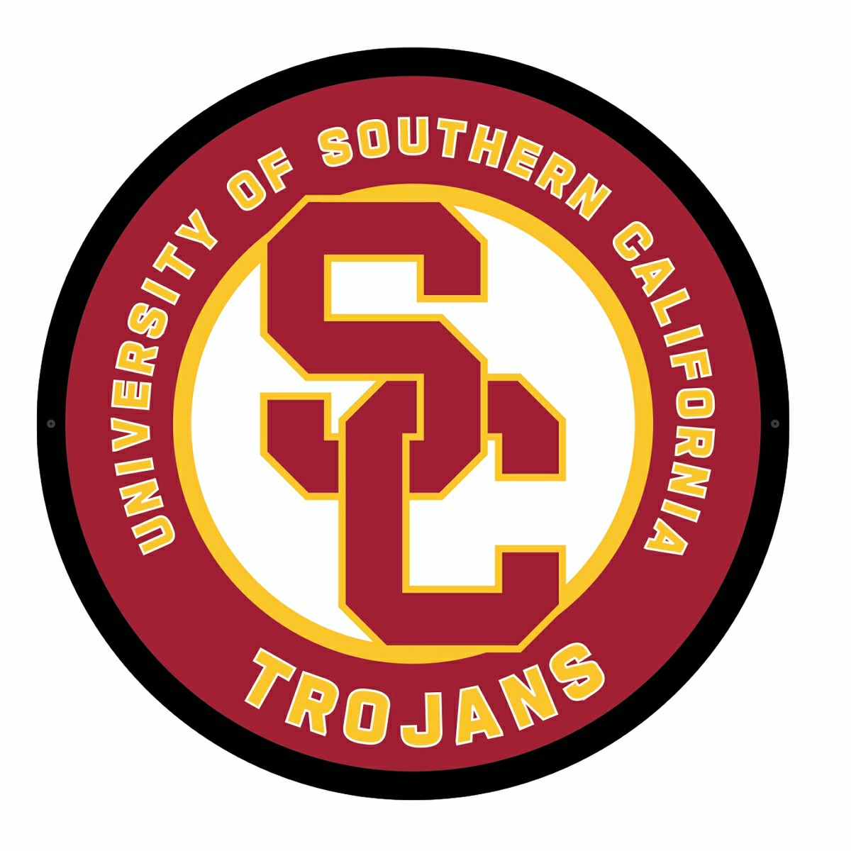 LED Wall Decor, Round, University of Southern California, Collegiate, Home