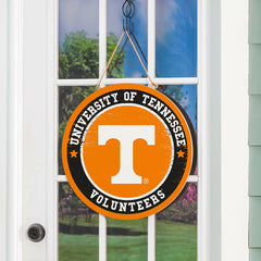 University of Tennessee Round Door Décor with Hanging Rope, 18x18, Collegiate, Home