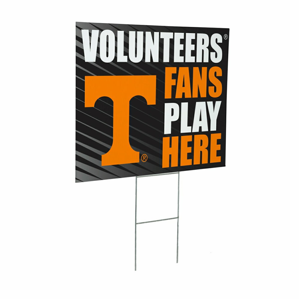 University of Tennessee Coroplast Yard Sign "Fans Play Here", Collegiate, Home