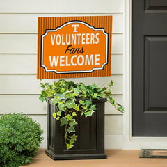 University of Tennessee Coroplast Yard Sign, "Fans Welcome", Collegiate, Home