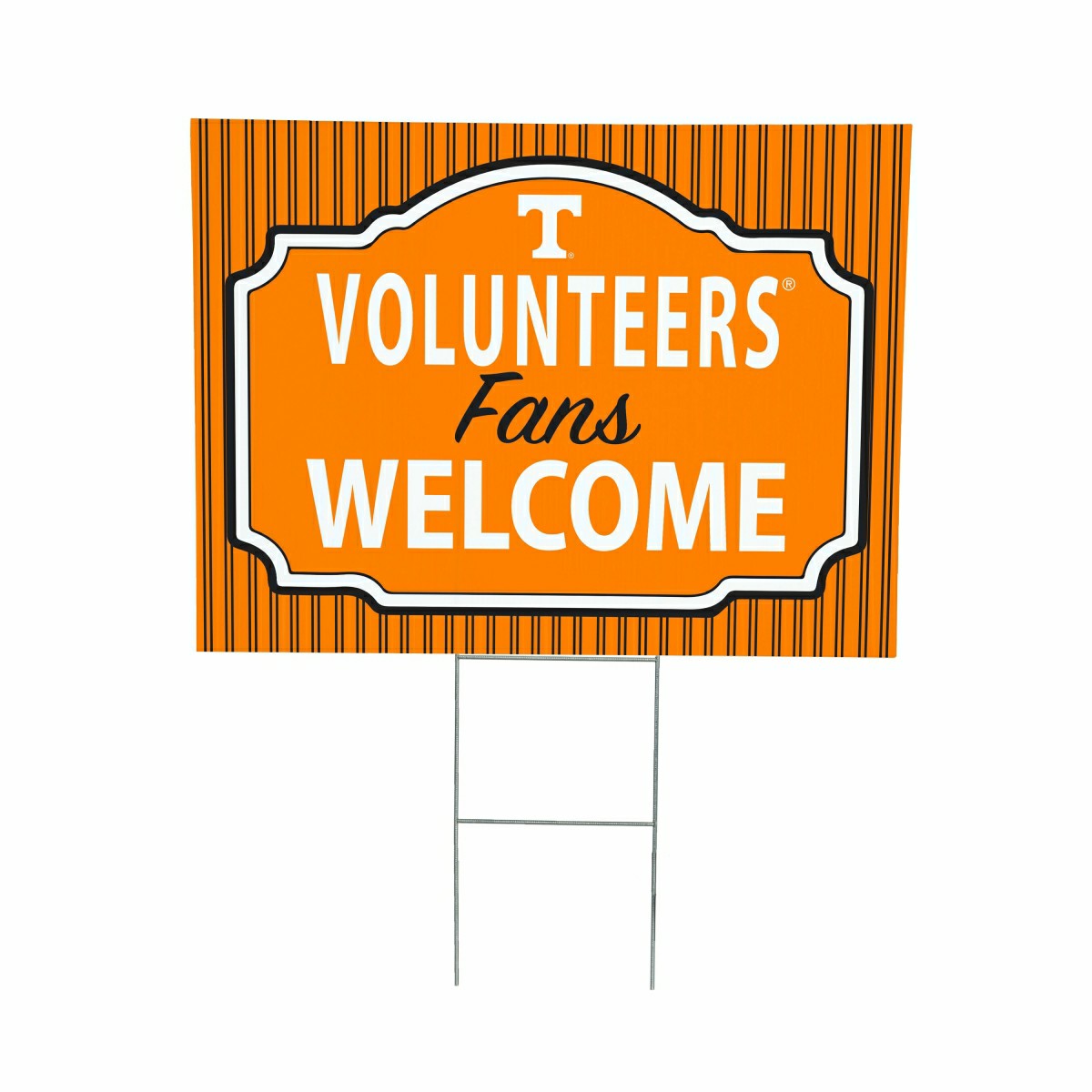 University of Tennessee Coroplast Yard Sign, "Fans Welcome", Collegiate, Home