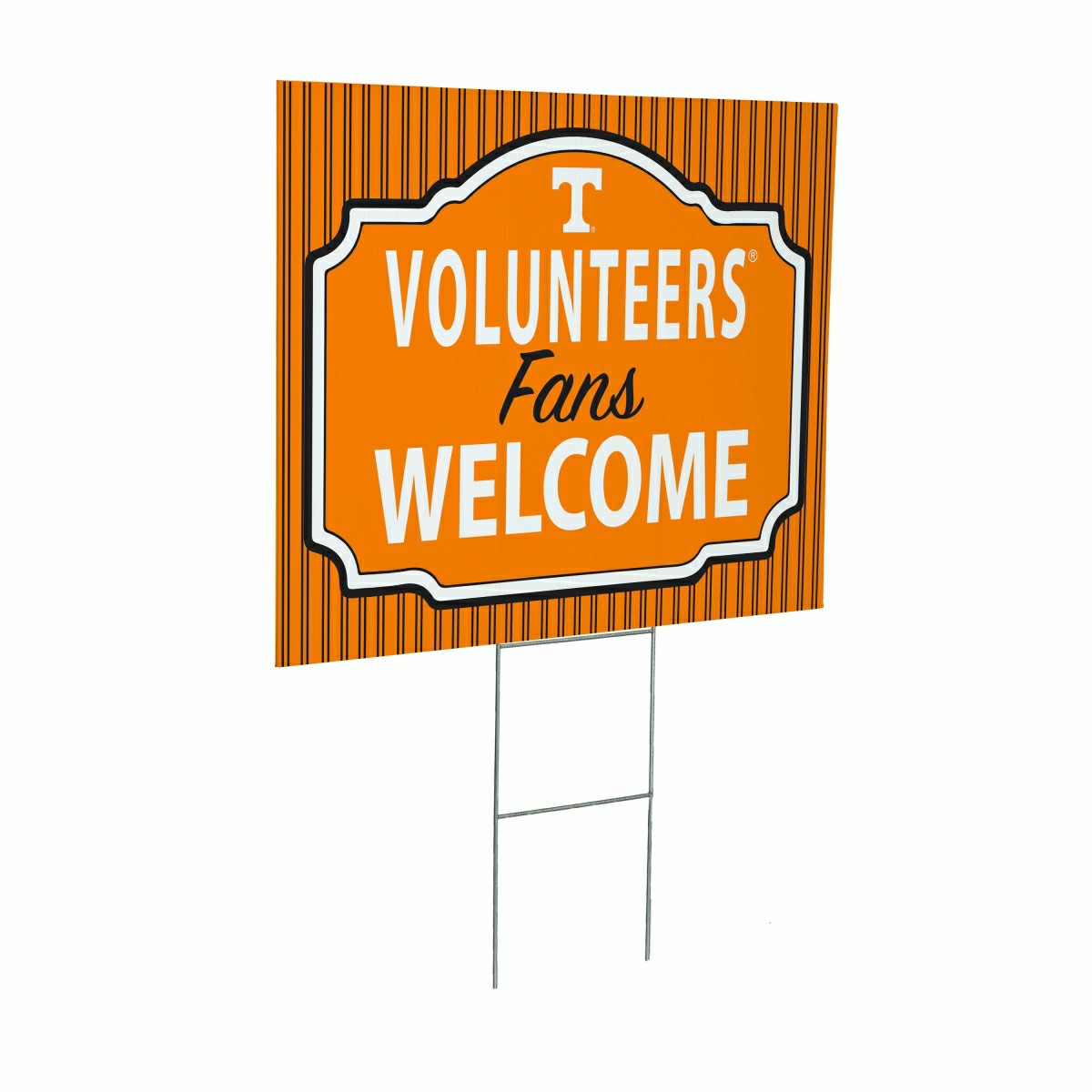 University of Tennessee Coroplast Yard Sign, "Fans Welcome", Collegiate, Home