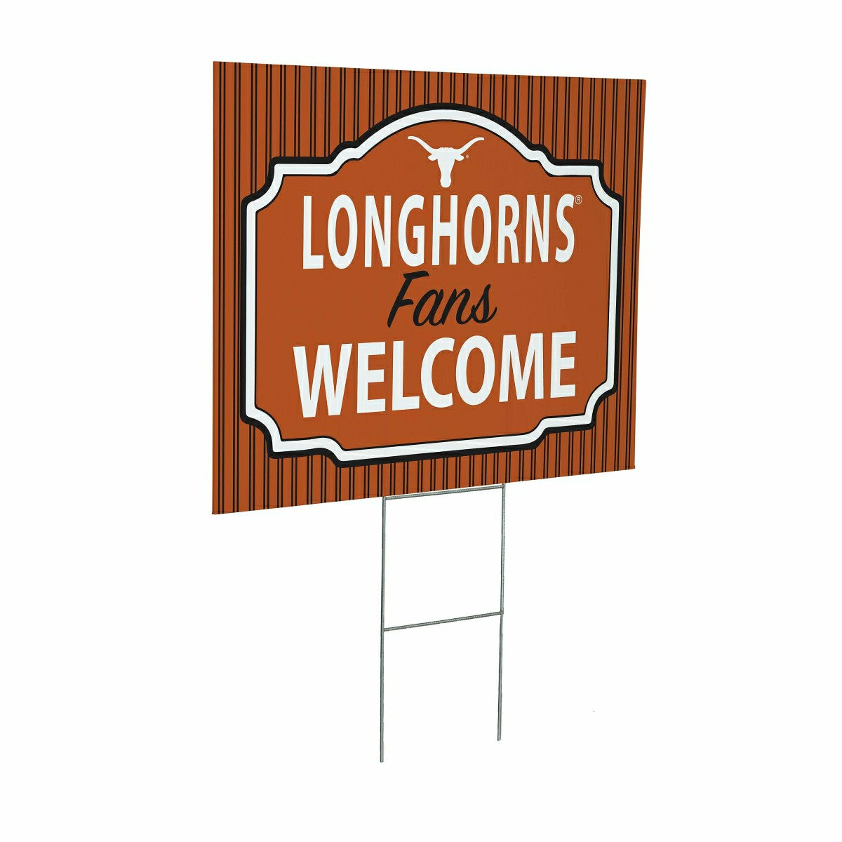 University of Texas Coroplast Yard Sign, "Fans Welcome", Collegiate, Home