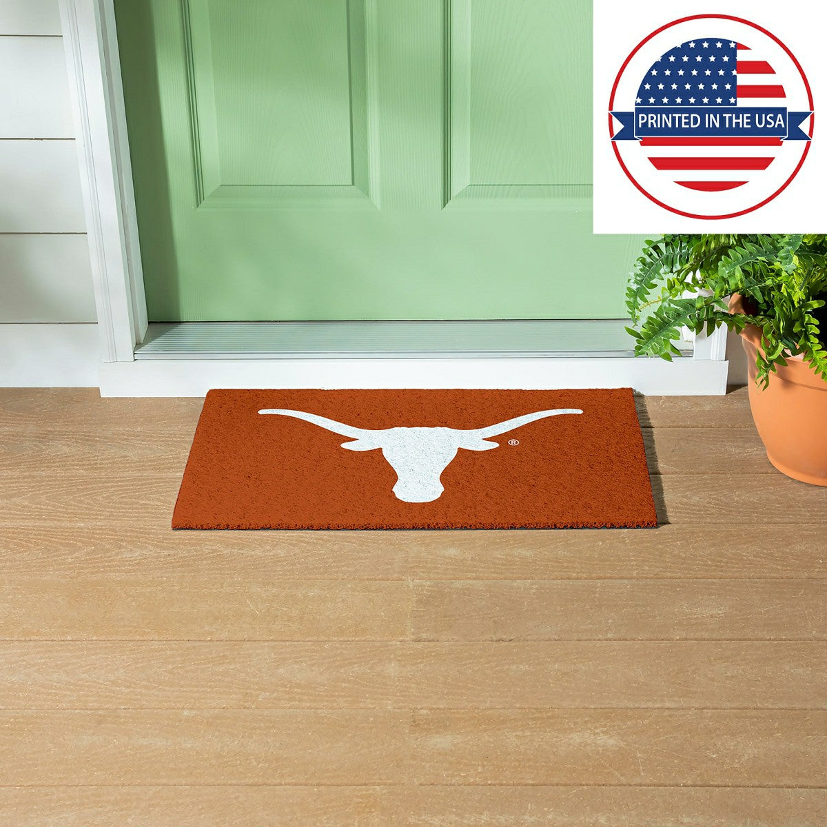 Full Color PVC Mat, 16" x 28", University of Texas, Collegiate