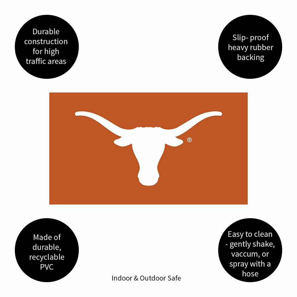 Full Color PVC Mat, 16" x 28", University of Texas, Collegiate
