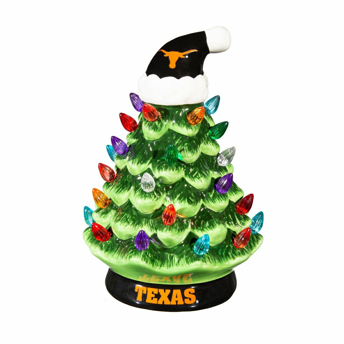 8" LED Ceramic Christmas Tree, University of Texas, Collegiate, Home