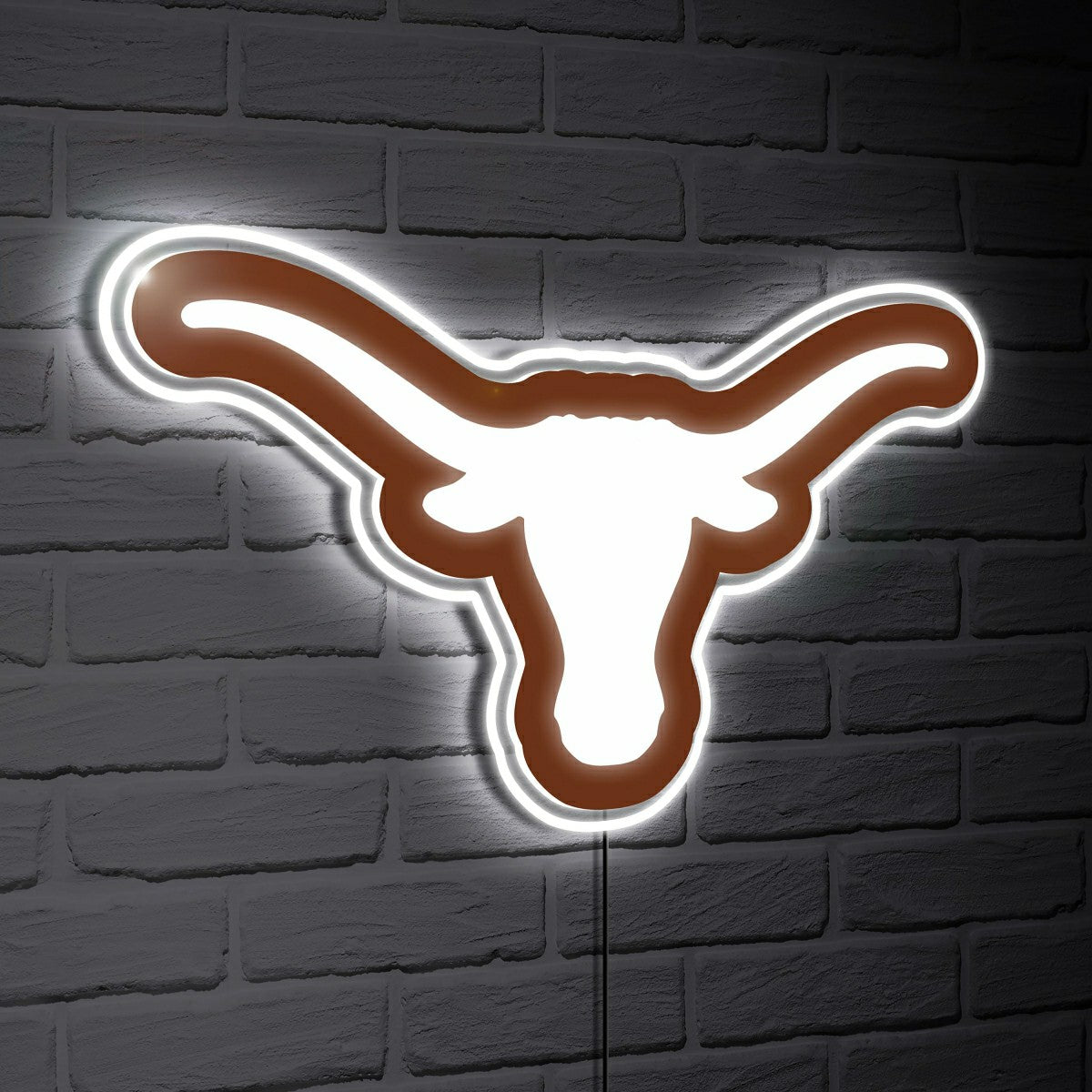 Texas Longhorns LED Wall Decor, Glazelite, Logo, Collegiate, Home