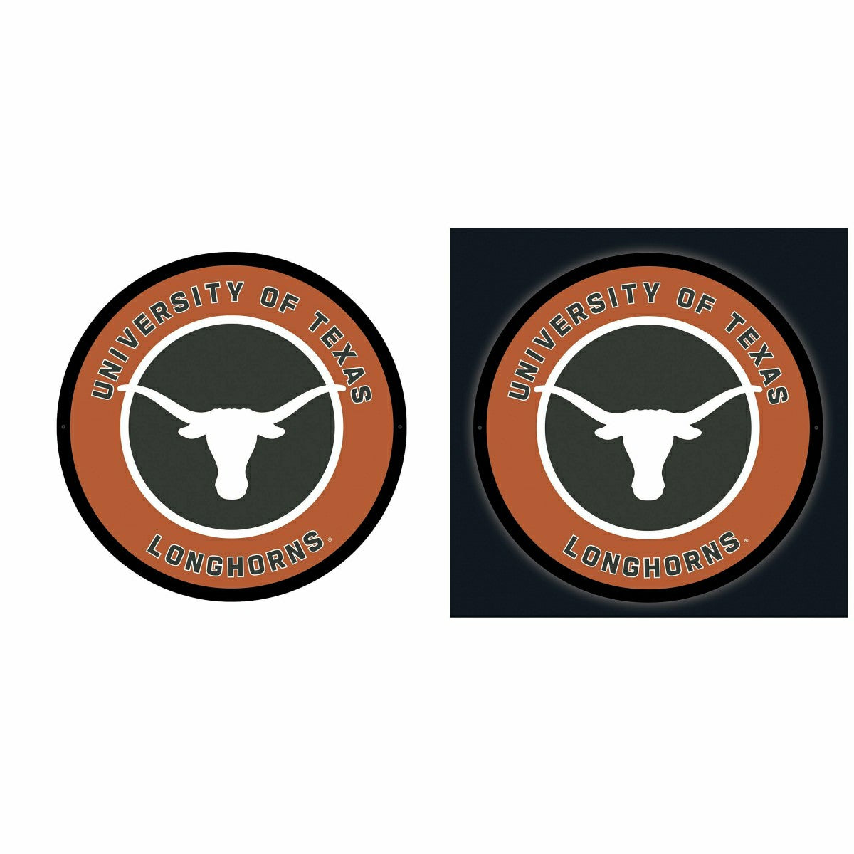 LED Wall Decor, Round, University of Texas, Collegiate, Home