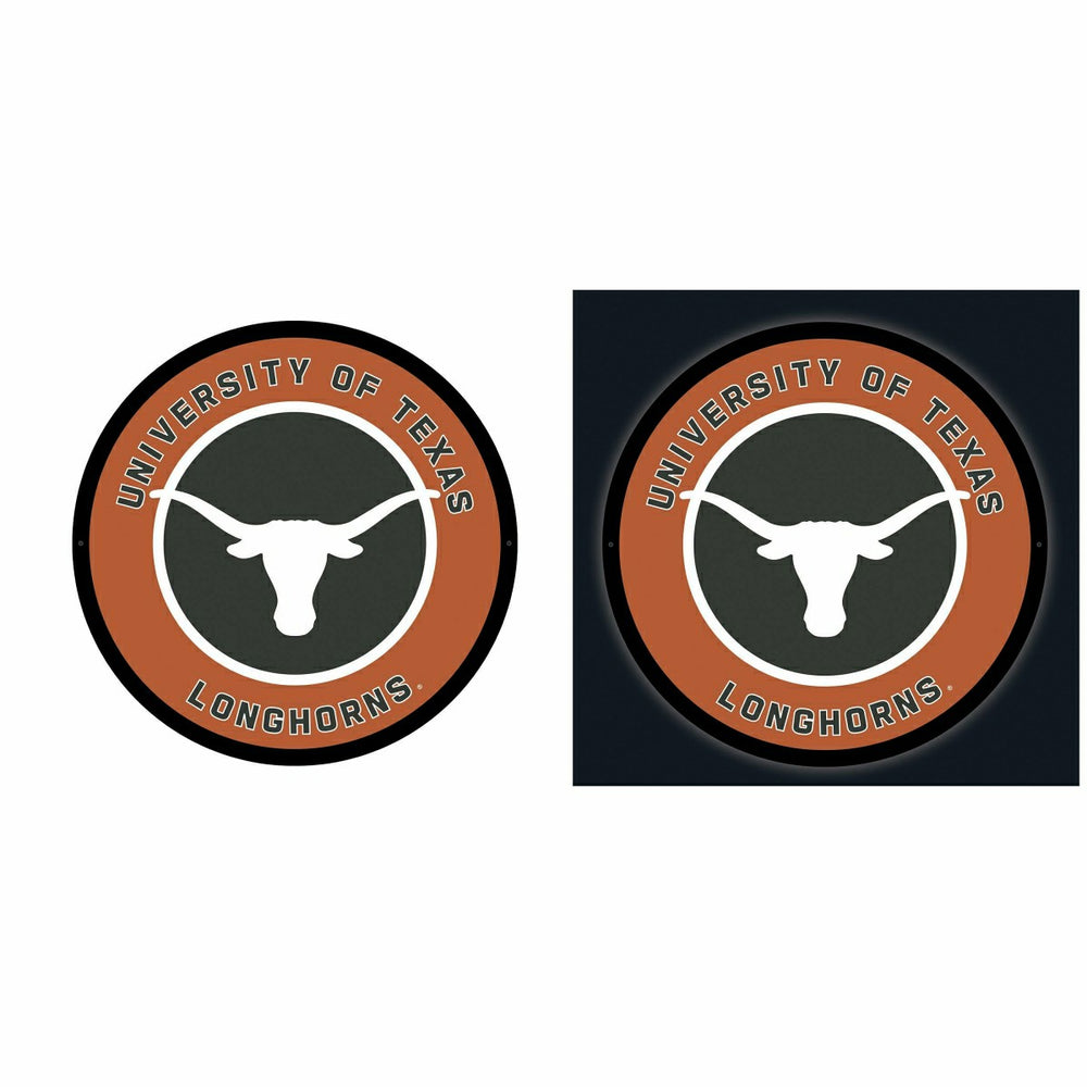 LED Wall Decor, Round, University of Texas, Collegiate, Home