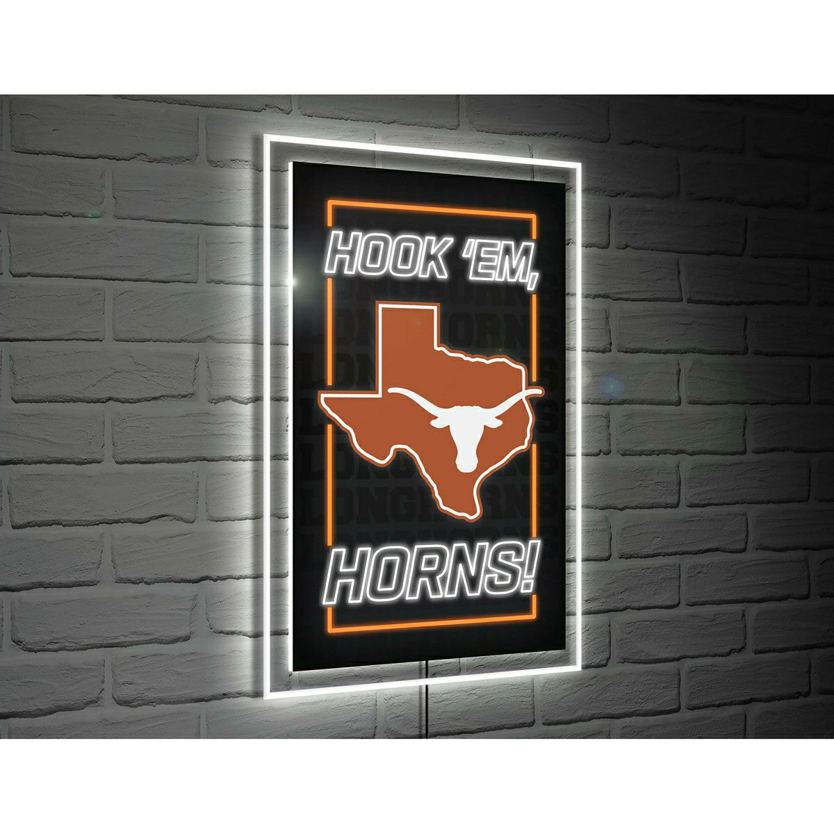 University of Texas College Rectangle Neolite LED Decor, Collegiate, Home