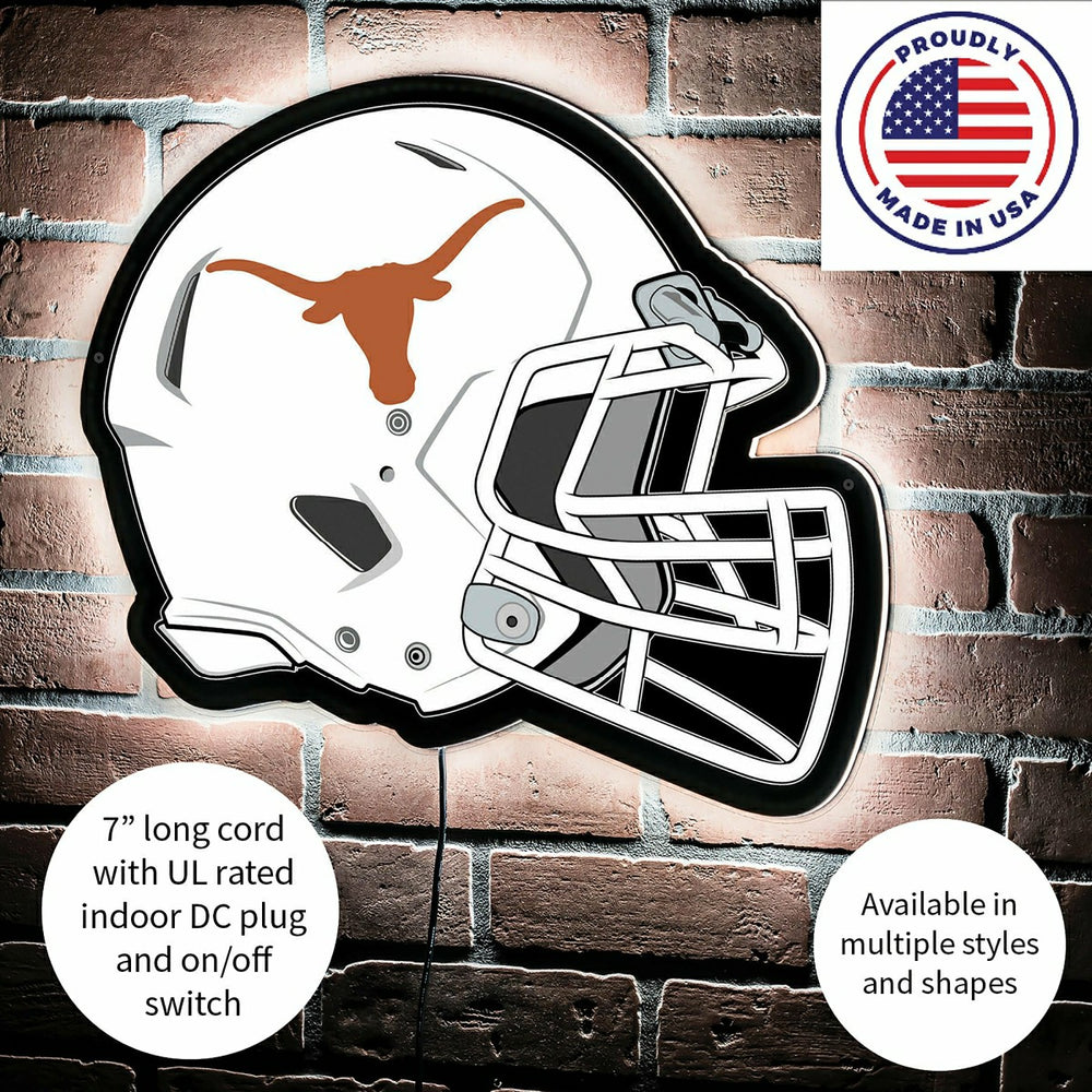 LED Wall Decor, Helmet, University of Texas, Collegiate, Home