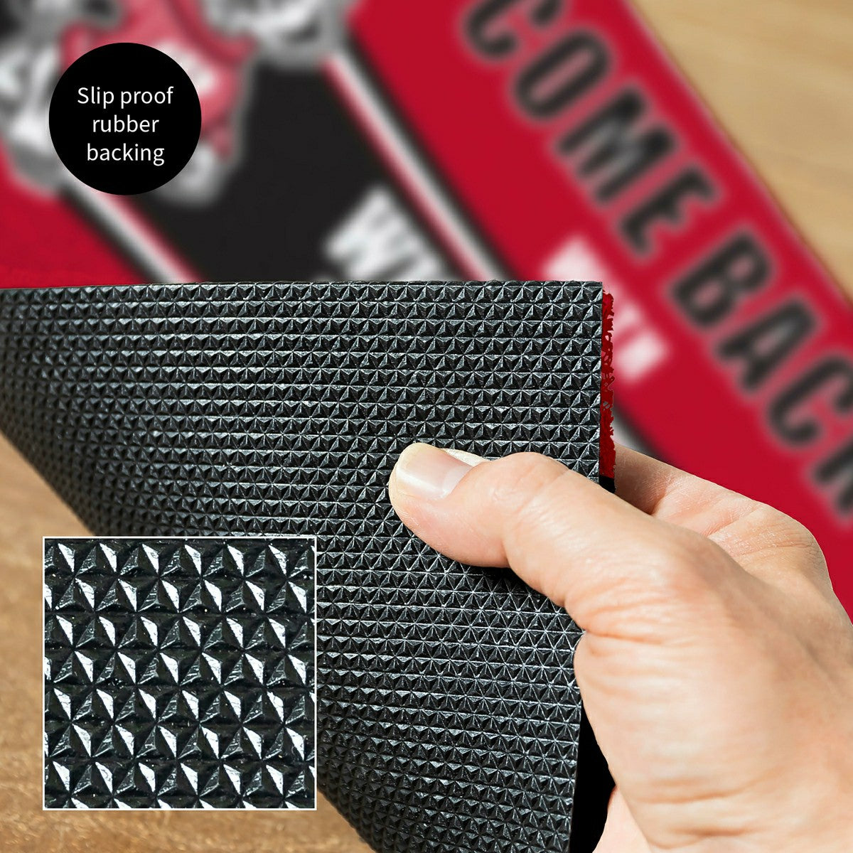 28" x 16" PVC Trapper Mat, Come Back with Tickets, University of Wisco, Collegiate