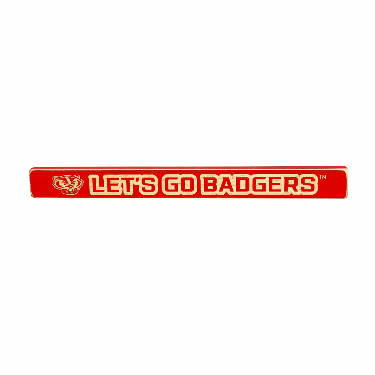 University of Wisconsin-Madison Engraved Wood Sign, 1.5" x 18", Collegiate, Home