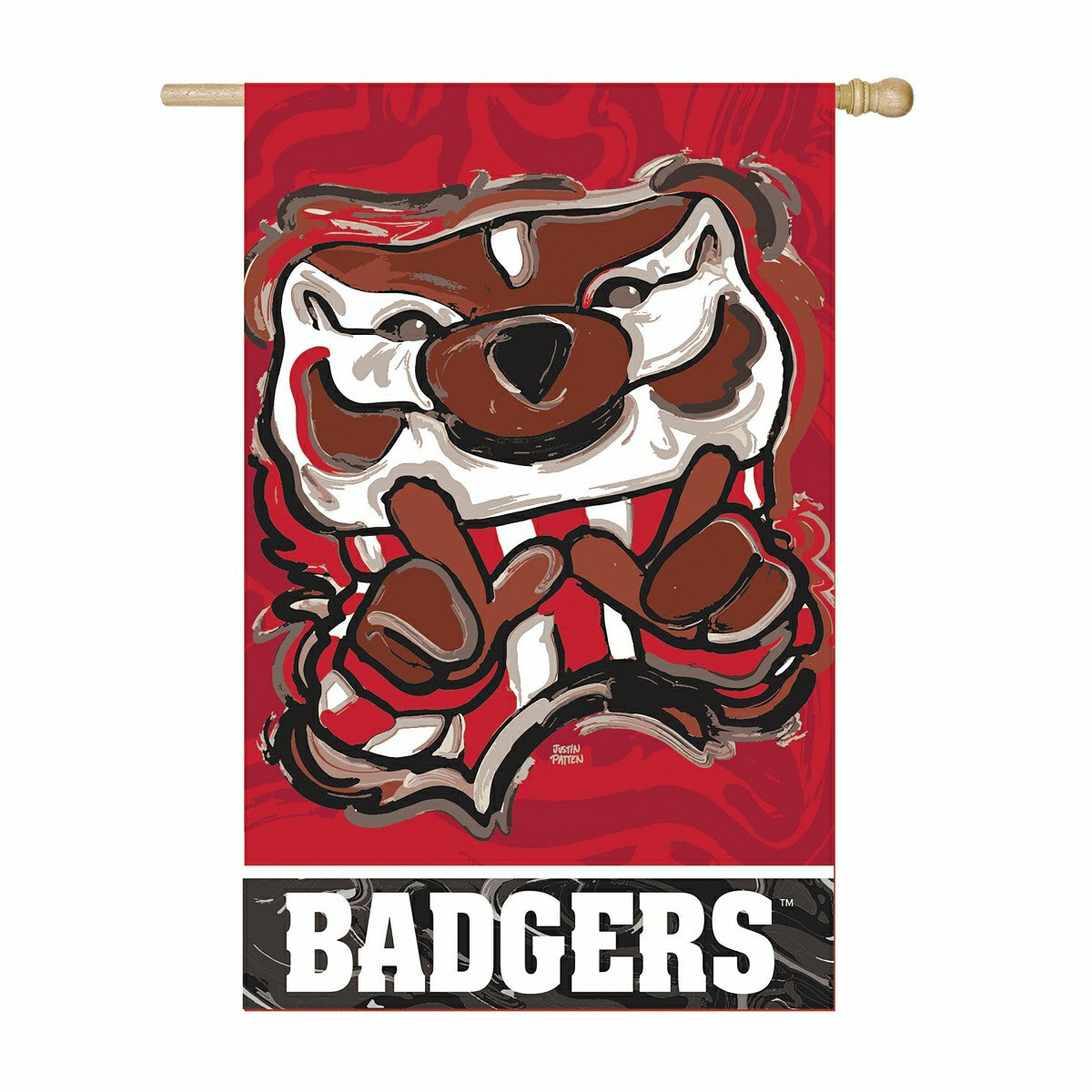 Wisconsin Mascot, Suede REG Justin Patten, Collegiate, Home