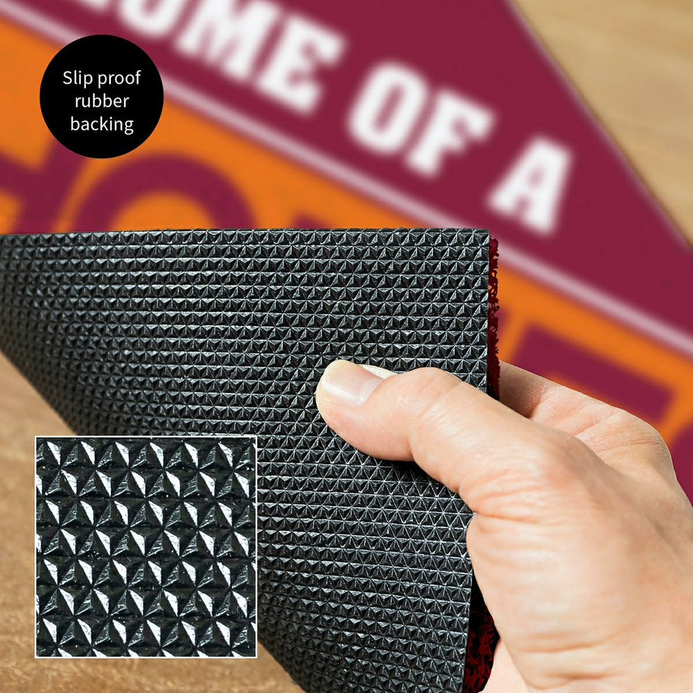Virginia Tech, PVC Mat COLOR, Home of a Fan, Collegiate