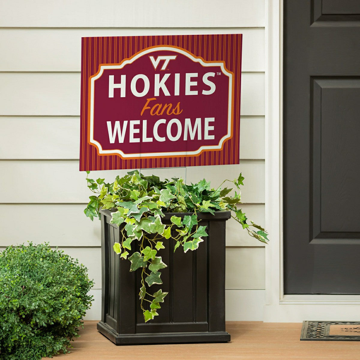 Virginia Tech Coroplast Yard Sign, "Fans Welcome", Collegiate, Home