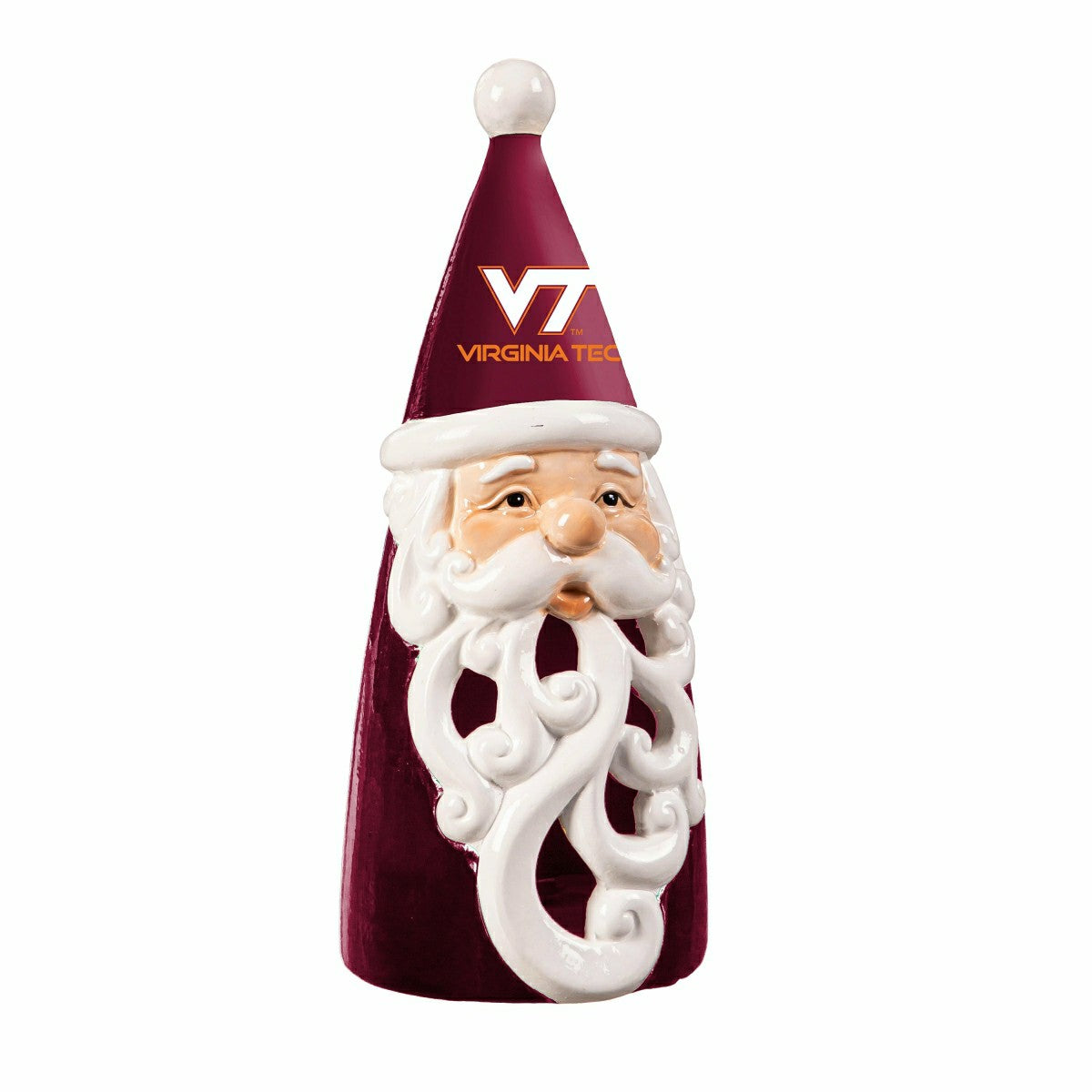 Virginia Tech Santa LED Statuary, 8", Collegiate, Home
