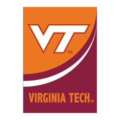 Virginia Tech Burlap Flag GDN Size, Collegiate, Home