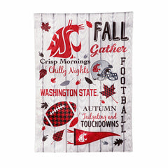 Washington State University, Moire Flag, GDN, Fall Seasonal, Collegiate, Home