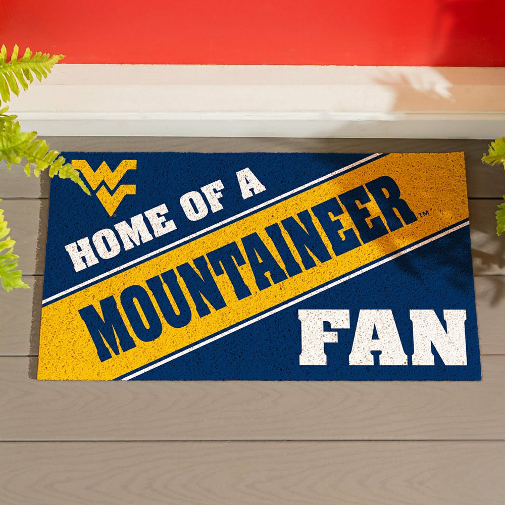 West Virginia University, PVC Mat COLOR, Home of a Fan, Collegiate