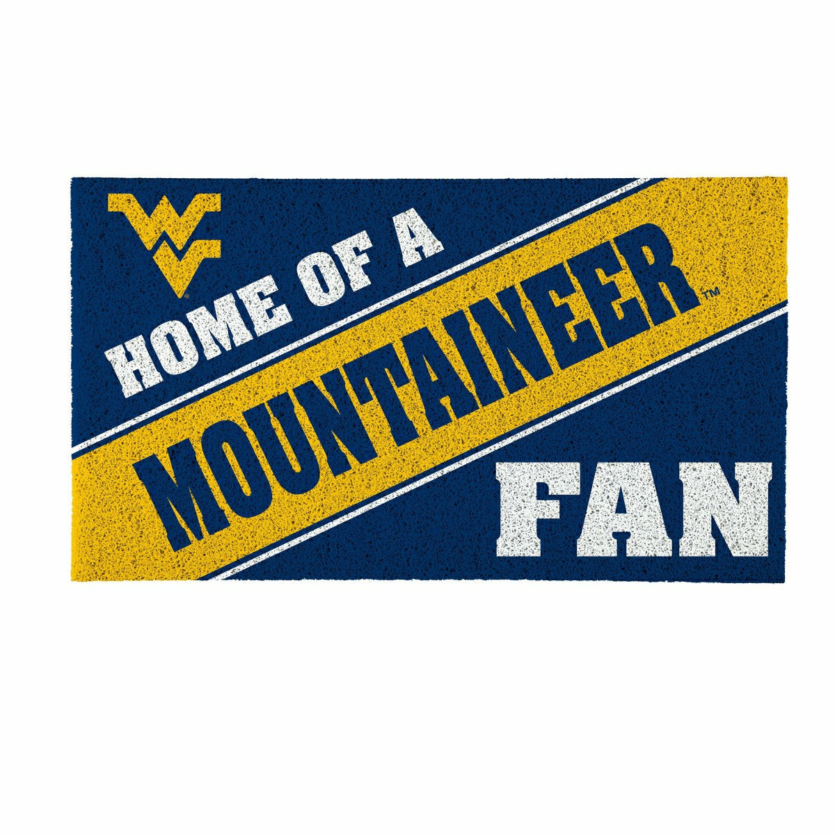 West Virginia University, PVC Mat COLOR, Home of a Fan, Collegiate
