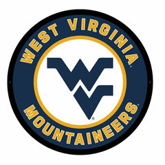 LED Wall Decor, Round, West Virginia University, Collegiate, Home