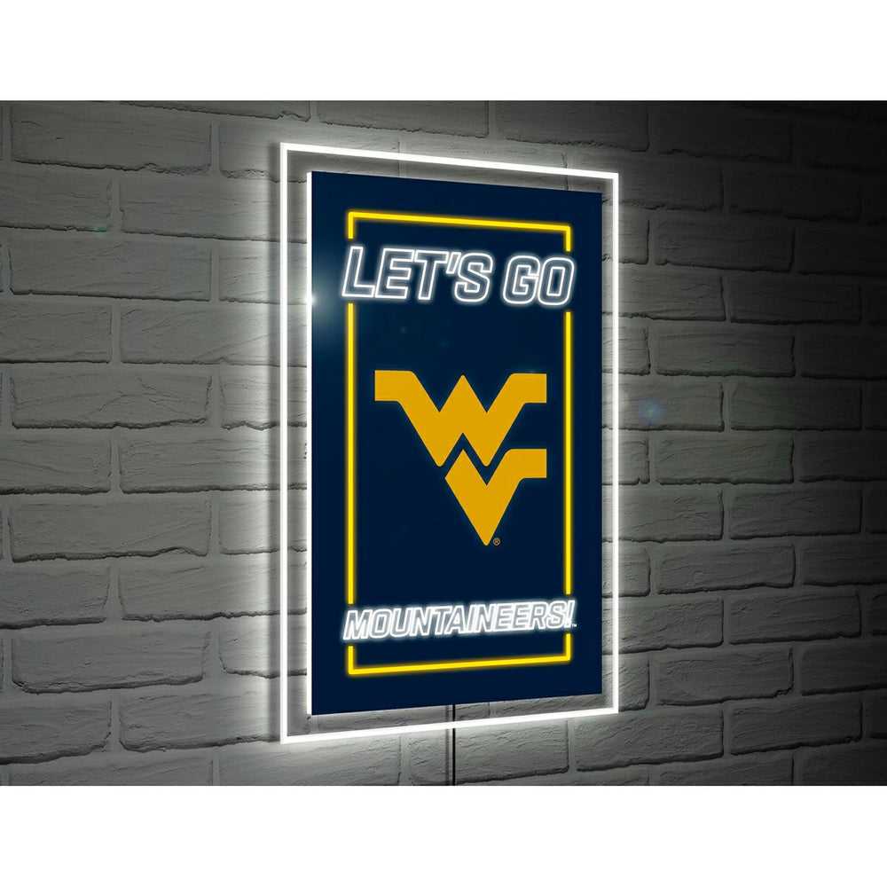 West Virginia University College Rectangle Neolite LED Decor, Collegiate, Home