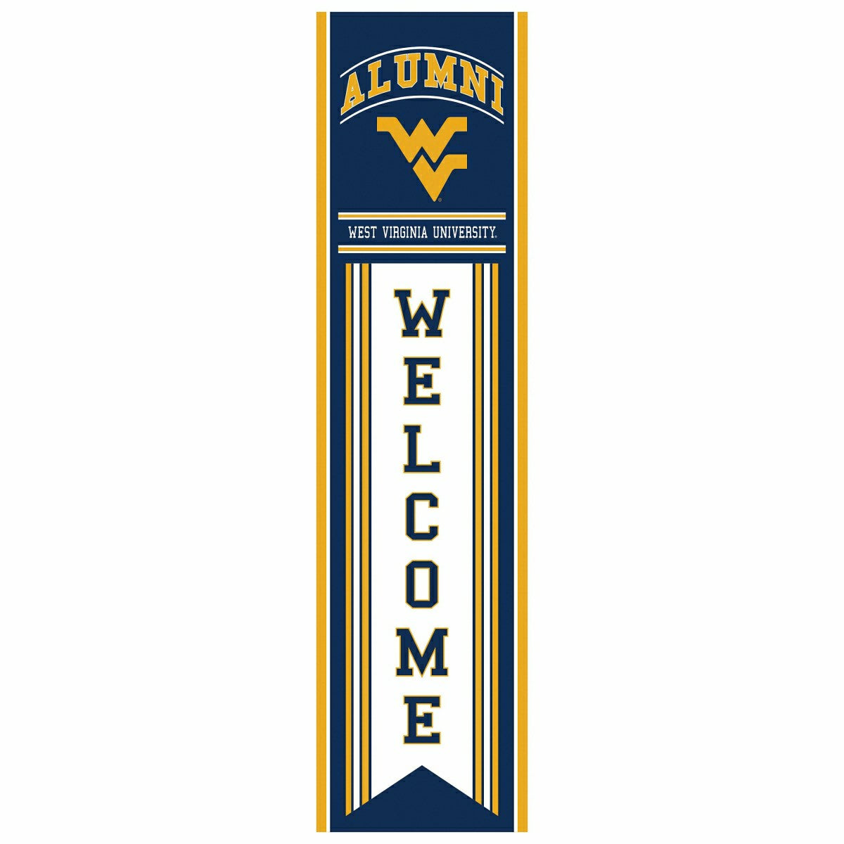 West Virginia University Alumni Single Sided Large Leaner, 46", Collegiate, Home