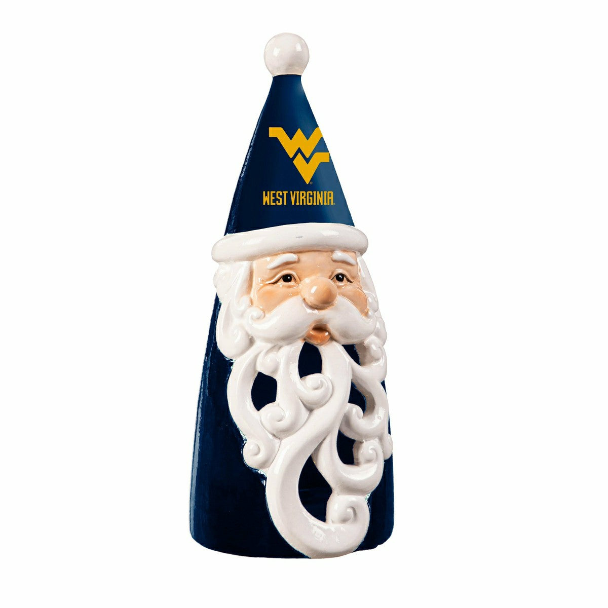 West Virginia University Santa LED Statuary, 8", Collegiate, Home