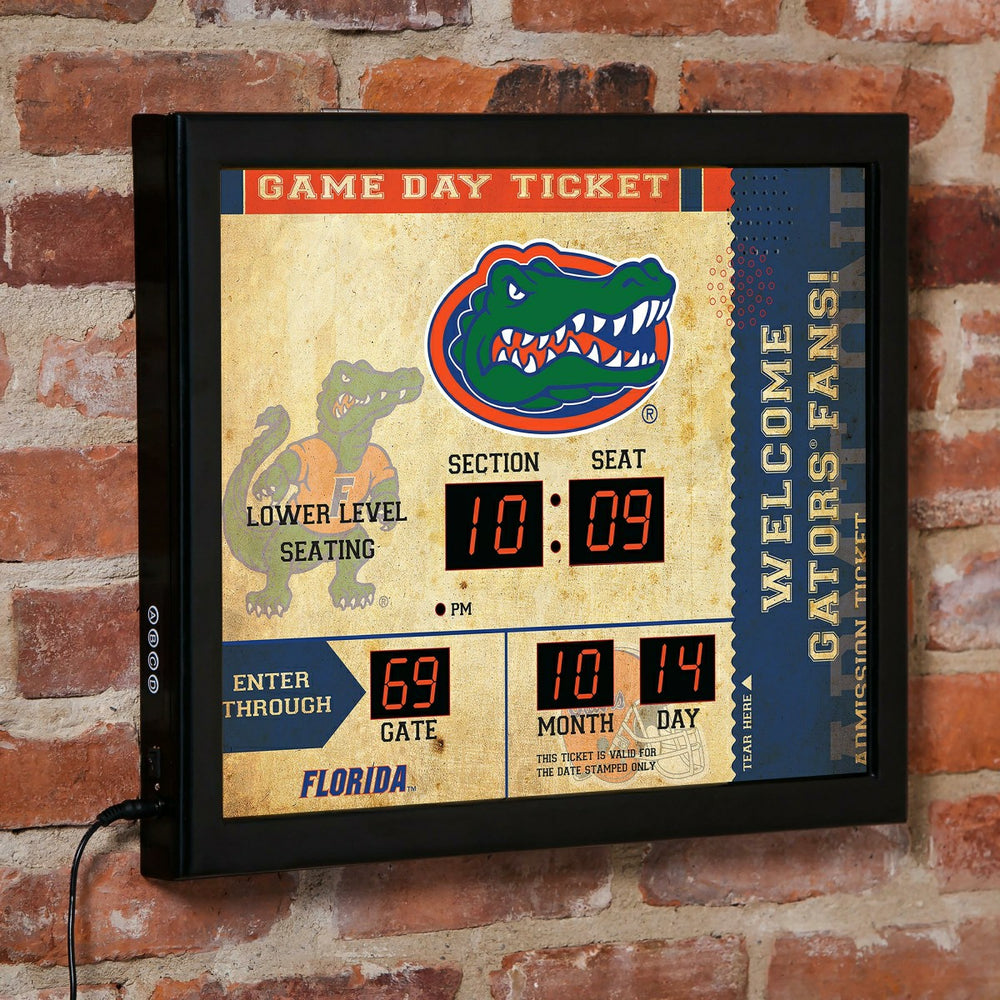 Scoreboard Wall Clock, University of Florida, Home, Collegiate