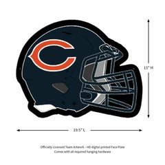 LED Wall Decor, Helmet, Chicago Bears, NFL, Home