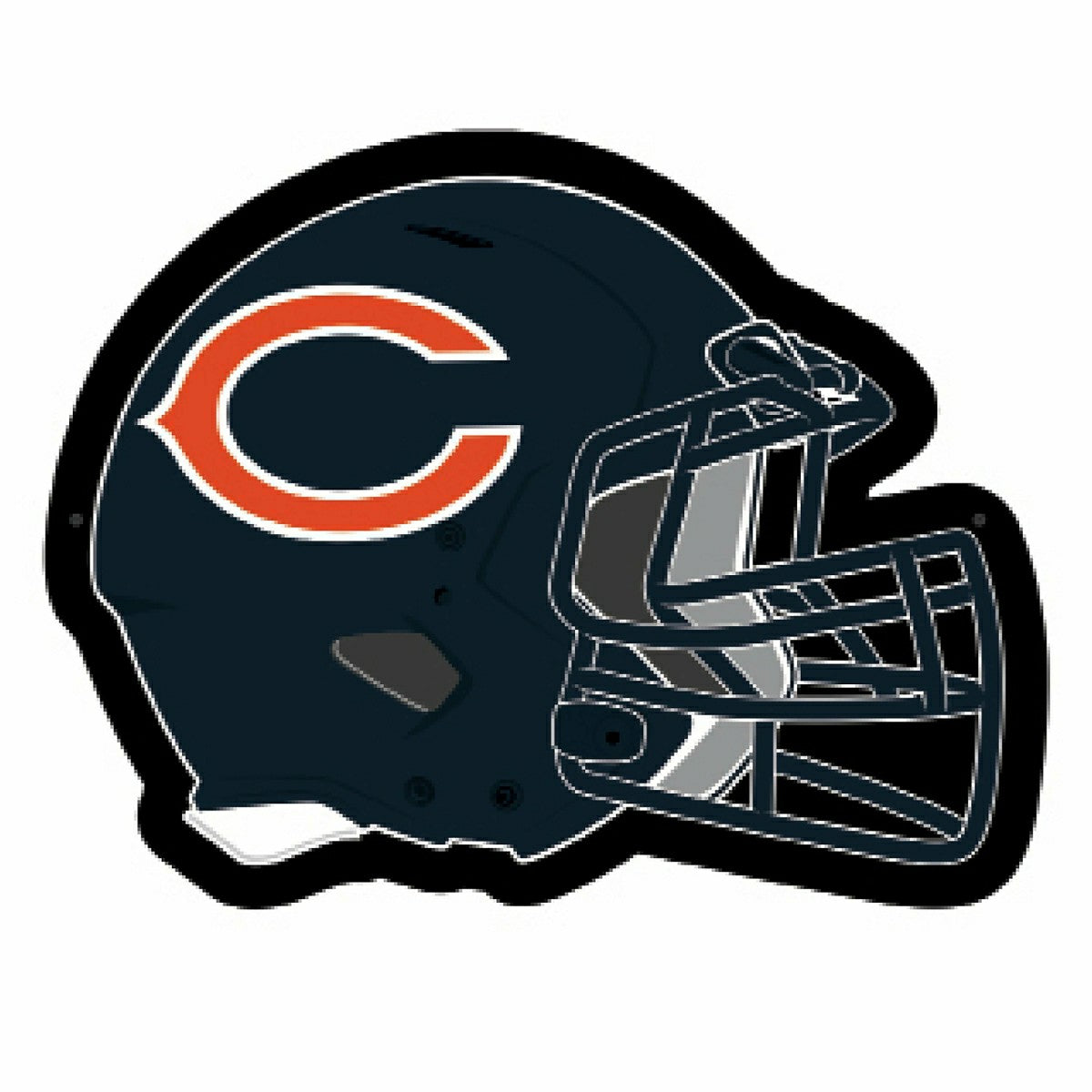 LED Wall Decor, Helmet, Chicago Bears, NFL, Home