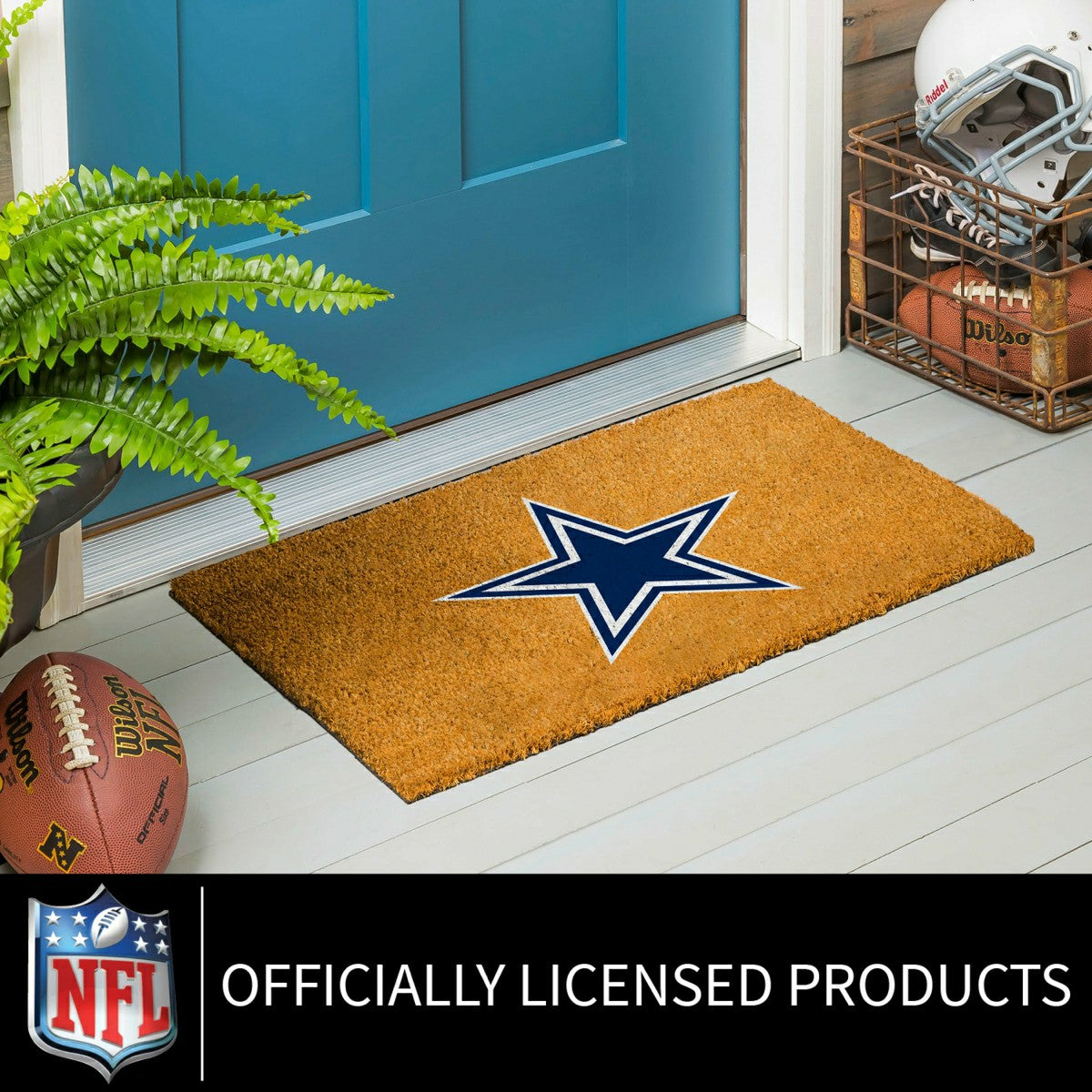 Coir Mat, 16"x28", Dallas Cowboys, NFL