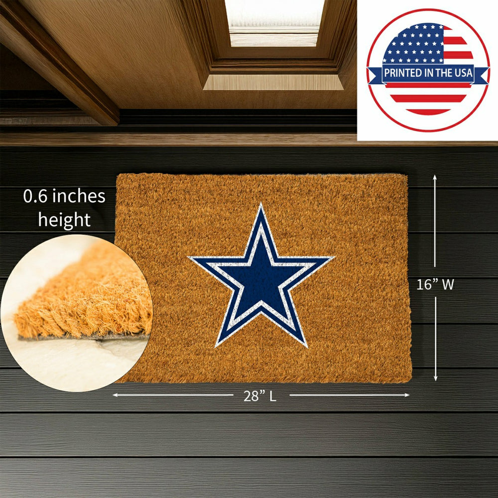 Coir Mat, 16"x28", Dallas Cowboys, NFL