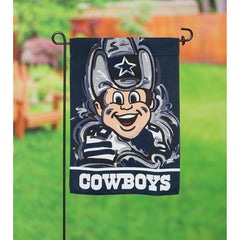 Dallas Cowboys Justin Patten Suede Garden Flag, NFL, Home