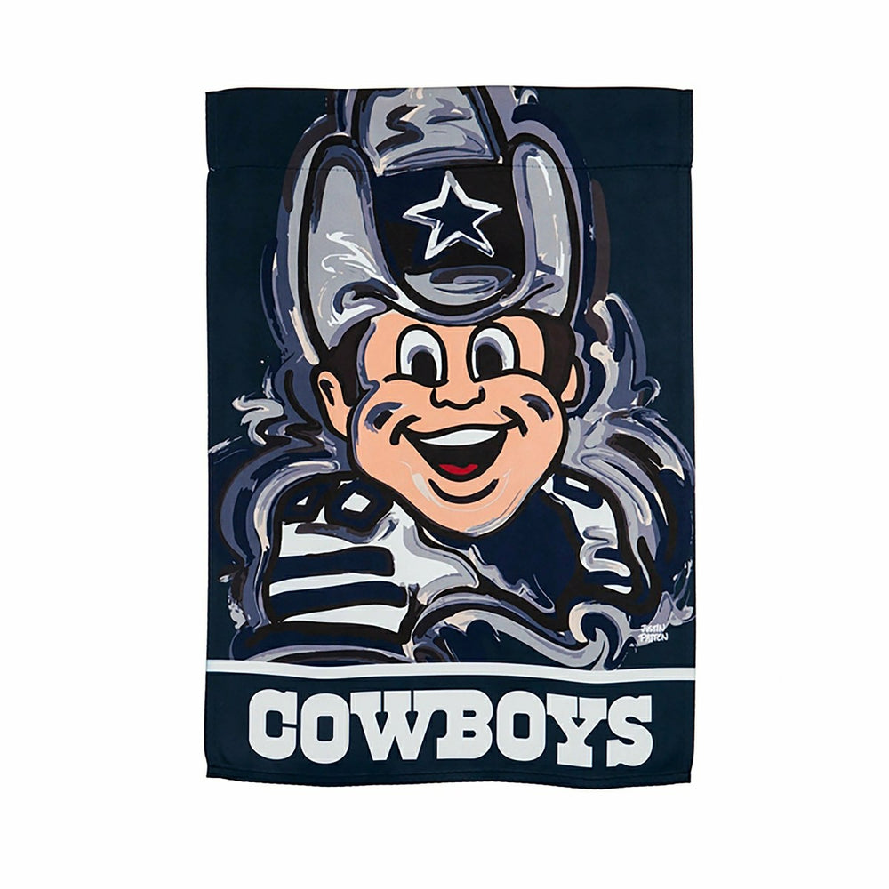 Dallas Cowboys Justin Patten Suede Garden Flag, NFL, Home