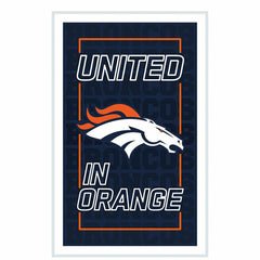 Denver Broncos NFL Football Rectangle Neolite LED Decor, NFL, Home
