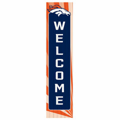 Denver Broncos Summer Seasonal Single Sided Large Leaner, 46", NFL, Home