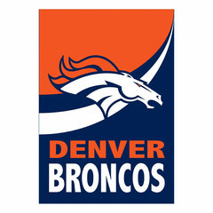 Denver Broncos Burlap Flag GDN Size, NFL, Home