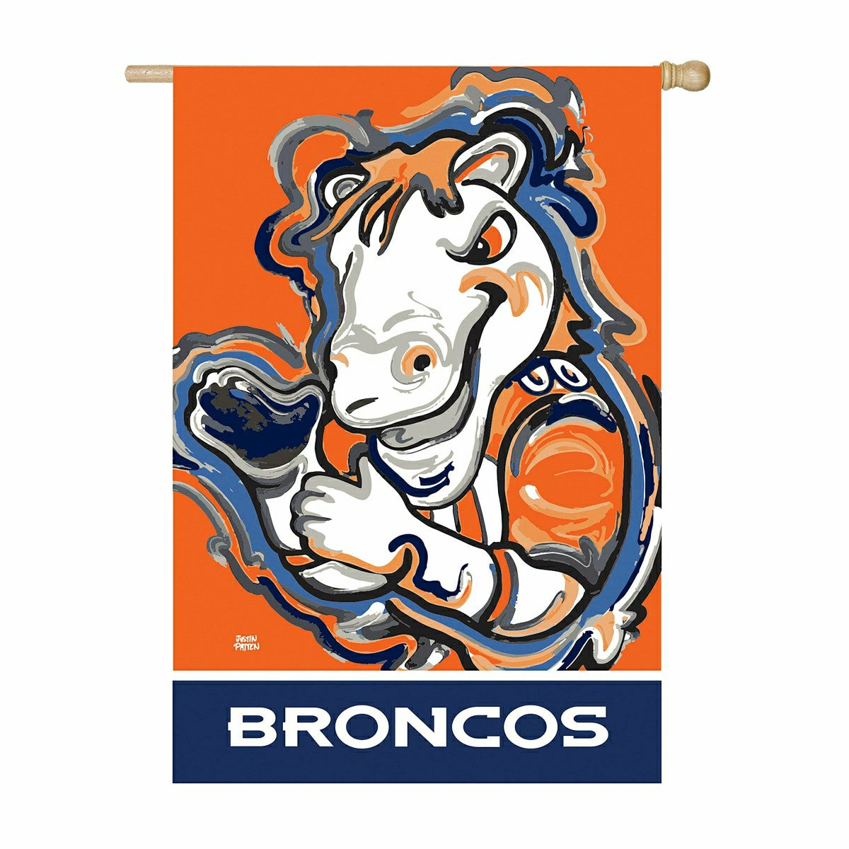 Denver Broncos, Suede REG Justin Patten, NFL, Home