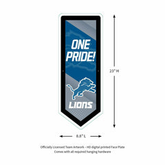 LED Wall Decor, Pennant, Detroit Lions, NFL, Home