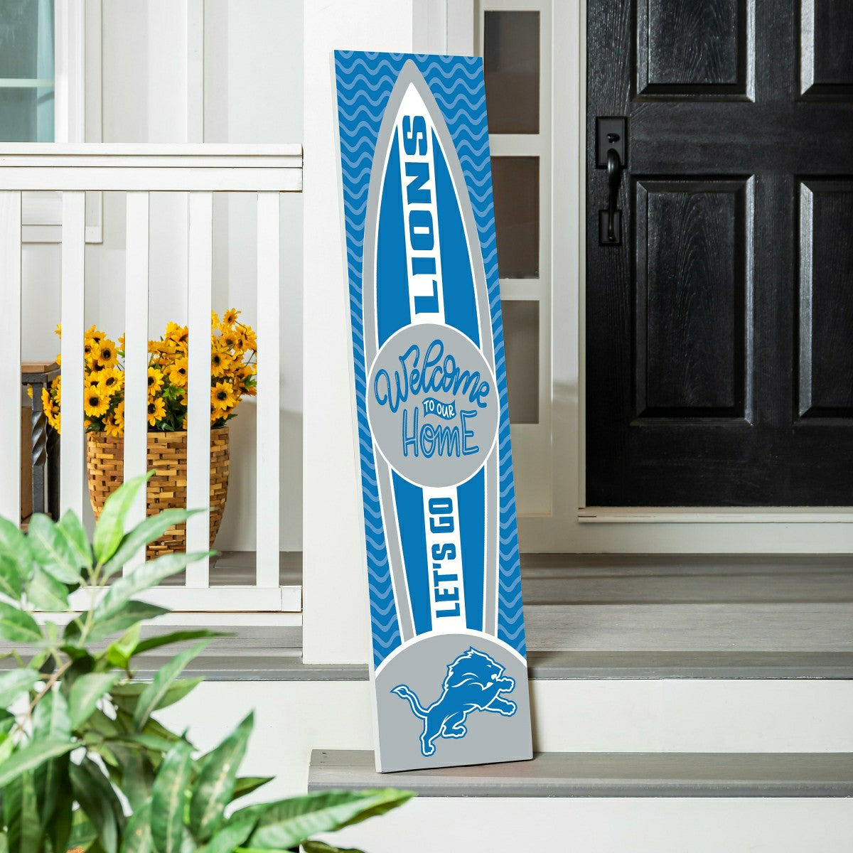 Detroit Lions Summer Seasonal Surfboard ECM Exclusive 47" Single Sided, NFL, Home